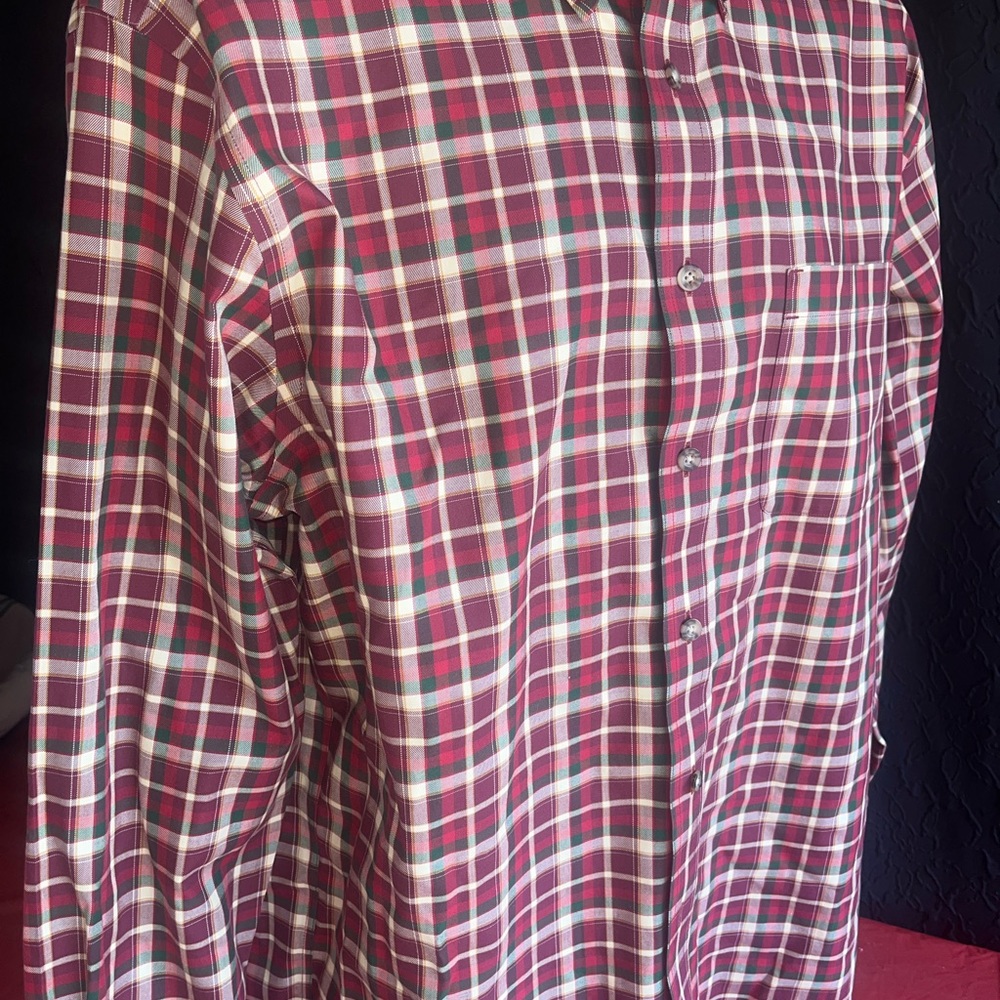 Cabela’s Outfitters Series Shirt L Tall Plaid Outdoor Flannel Hunting Fishing - Picture 5 of 7
